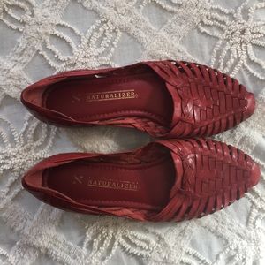 Red Huarache Sandals size 10, Naturalizer